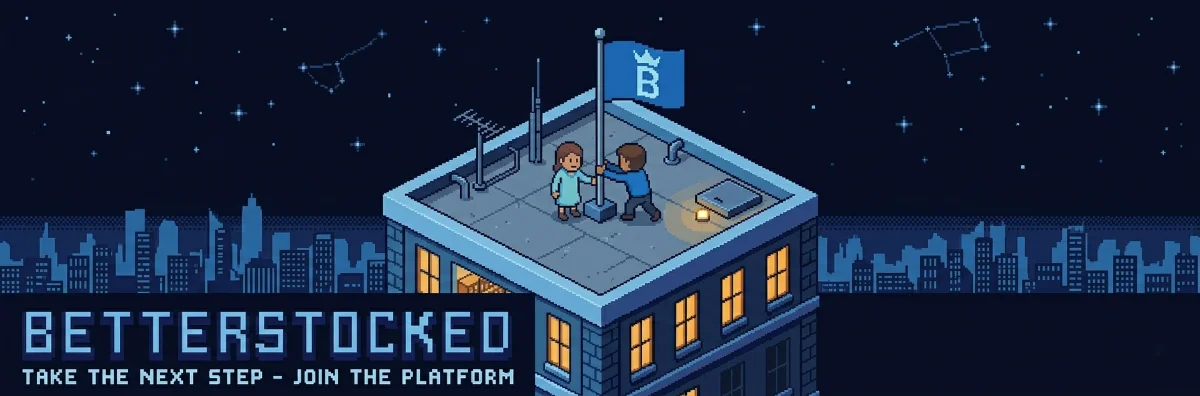 BetterStocked rooftop with pixel flag